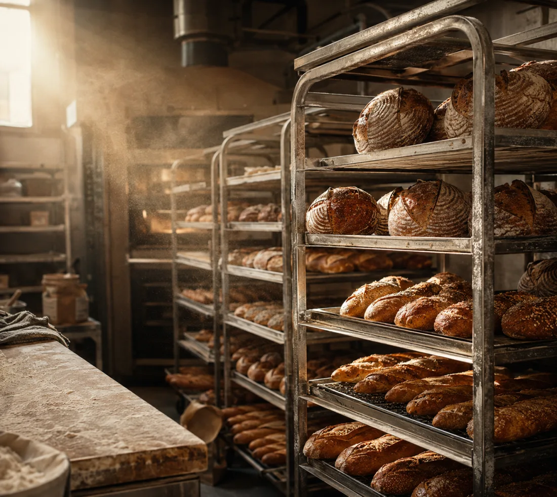 Inside the Breadman LA bakery