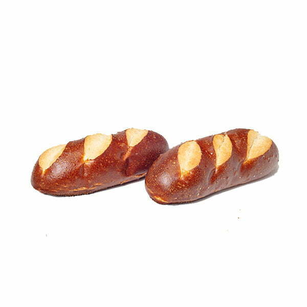 Pretzel Roll 8" L With 3 Cuts