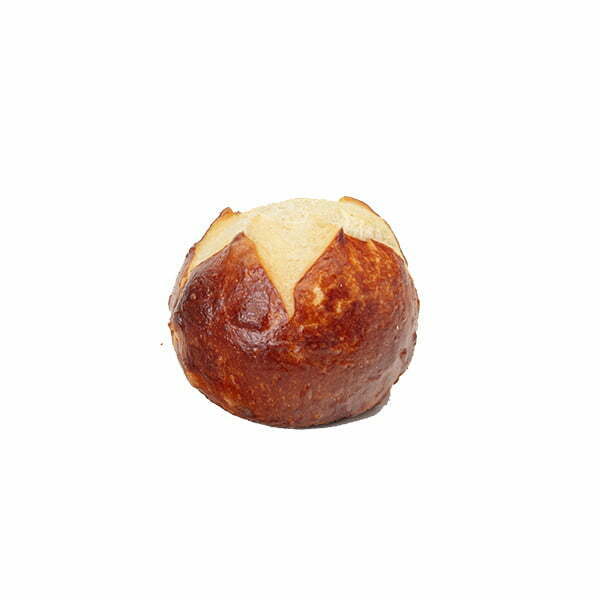 Round Pretzel Roll 1.5 oz. No Salt
