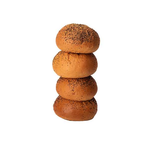 4" Brioche Burger With Poppy & Glaze - 10 per pack